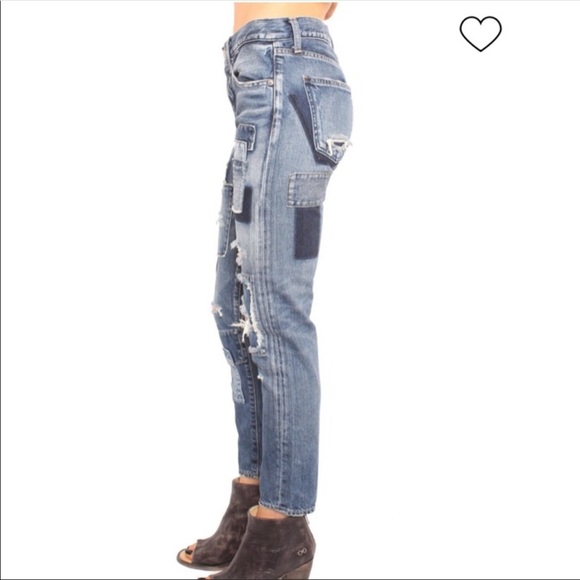 Moussy Laurel Patched Tapered Jean - Picture 5 of 10